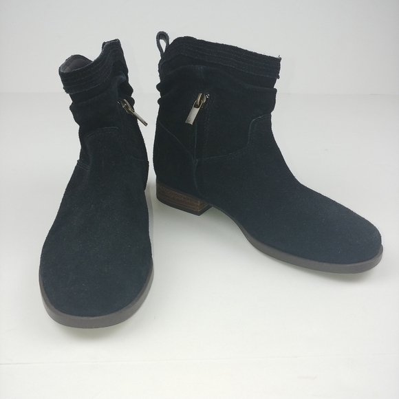 Koolaburra by UGG Lorelei Slouchy Ankle Boot Womens 5 Black Nubuck NWOB - Picture 2 of 10